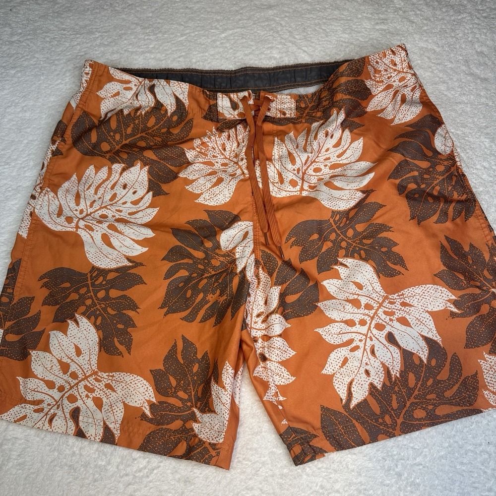 World‎ Wide Sportsman Swim Trunks Men's XXL Orange Fishing Shorts